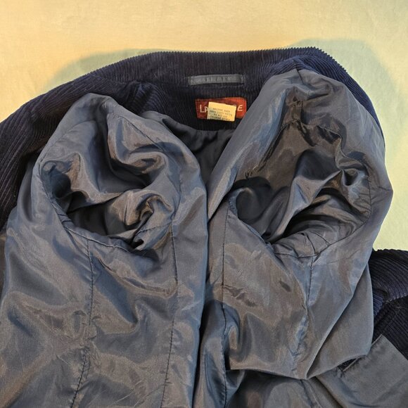 VINTAGE La Rose Old Money Academia Navy Blue Corduroy Blazer Size S/M LIKE NEW! - Picture 10 of 16